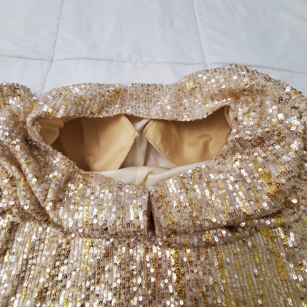 Ieena for Mac Duggal Bateau Neckline Sequin Dress 26448 Size 4 - Picture 11 of 12